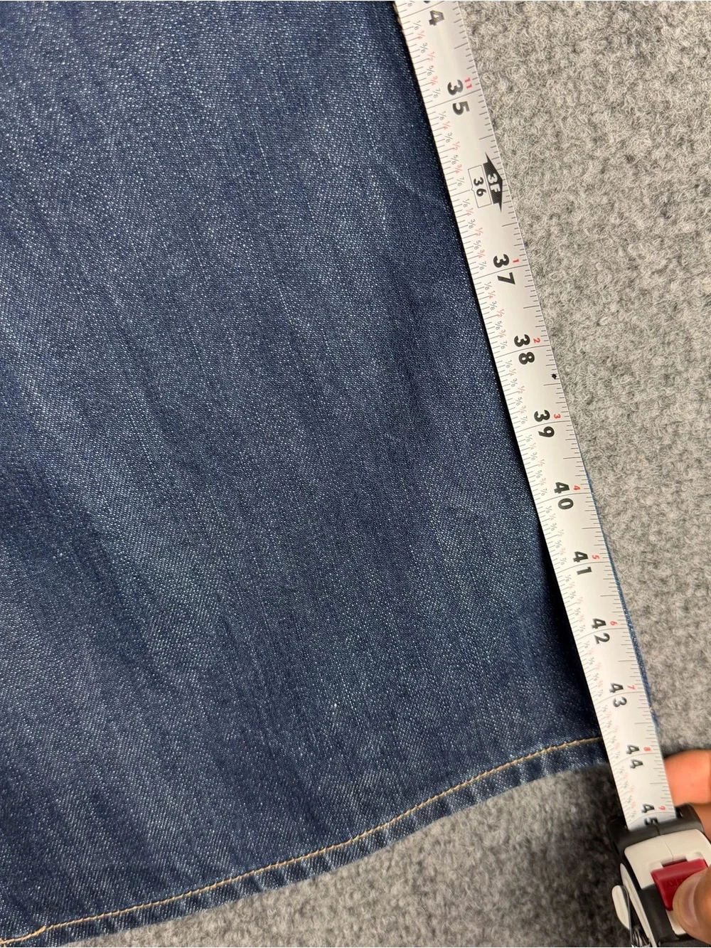 Polo Ralph Lauren Bootcut Jeans Mens 36x32 Dark Wash Blue Preppy Western Classic